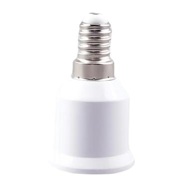 Imagem de IEUDNS Adaptador de base de lâmpada conversor para substituição de soquete de lâmpada, E14 a E27