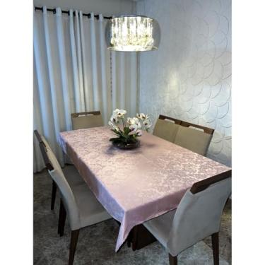 Imagem de Toalha de Mesa Jacquard Luxo(Rose)