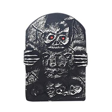 Imagem de Lápide de Espuma Halloween Decoração Reutilizável Jardim Casa Assombrada Adereços Realistas Cemitério para Festa Ambiente Assustador Assustadora