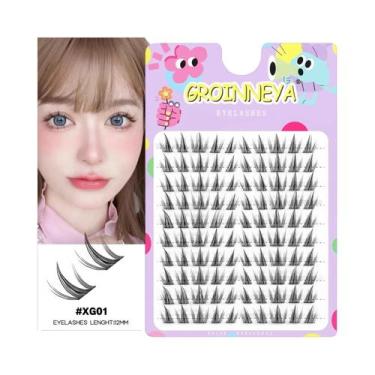 Imagem de Cílios Postiços Naturais Longos De Visón Sintético DIY, Extensões De C