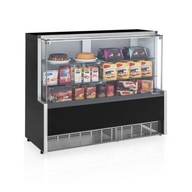 Imagem de Vitrine Neutra Gelopar Preta 1,4m Bivolt MPNA-140R