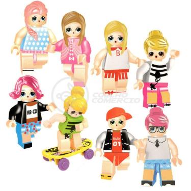 Imagem de Kit 8 Boneca Mini Lol Bloco De Montar Tamanho:8 Personagens