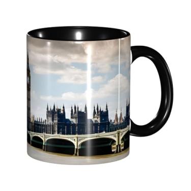 Imagem de Zeraoke London Print Canecas de café criativas, personalizadas, presente para família, tamanho de 325 ml, unissex