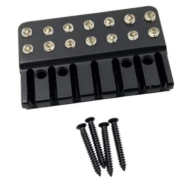 Imagem de Esquirla Trava de cordas para ponte de guitarra, pestana de travamento de 7 cordas, substituição para guitarra elétrica sem headstock.