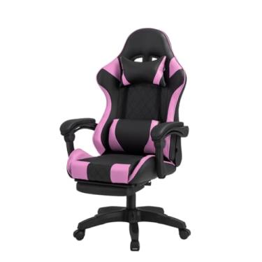 Imagem de Cadeira Gamer Escritório Home Office Lods Gamers Giratoria Cadeira Estilosa Elegante Ergonômica Top (rosa)