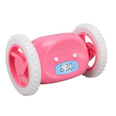 Imagem de Yunir Despertador Extra Alto Com Rodas, Relógio Digital Vibratório Inteligente Com Soneca, para Travessas Pesadas, Adultos, Crianças e Adolescentes