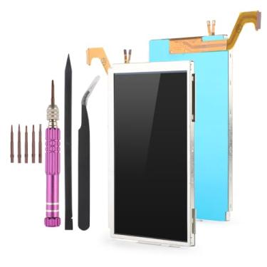 Imagem de YWLRONG Para Nintendo 3DS XL Tela LCD superior superior para Nintendo 3DS XL Screen Repair Substituição Acessórios de montagem Peça com ferramentas de reparo