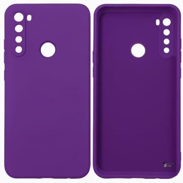 Imagem de Capa Capinha Compatível Redmi Note 8 Silicone Aveludado Premium (ROXO)