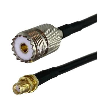 Imagem de Cabo Coaxial UHF N Macho Para BNC SMA RF Jumper RG58 Conector PL259 SO