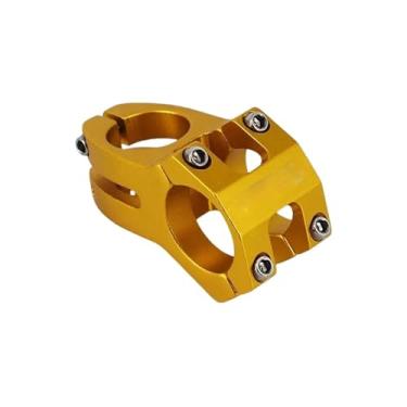 Imagem de Mesa de guidão de bicicleta MTB Power Short 45mm para mountain bike, ponte de 25,4/31,8mm, mesa elevatória para ciclismo.(31.8x45mm Gold)