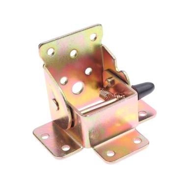 Imagem de 1 peça de suporte dobrável de ferro dobrável extensão de mesa cadeira perna de cama suporte dobrável dobradiça dobradiça de travamento automático ferragens