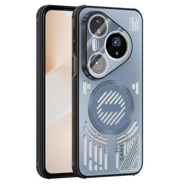 Imagem de LTLMYDAM Capa de metal para Huawei Pura 80 Ultra/80 Pro/80Pro+/80, capa magnética oca de alumínio de aviação dissipação de calor capa de proteção de lente, azul, 80 Ultra/80 Pro