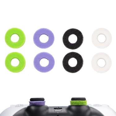 Imagem de MOLOPPO 8PCS Precision Rings for Xbox，Precision Rings for PS5, for PS4,for PS Portal, for Xbox One, Gaming Accessories for PlayStation 5 Accessories(Black/White/Purple/Green)