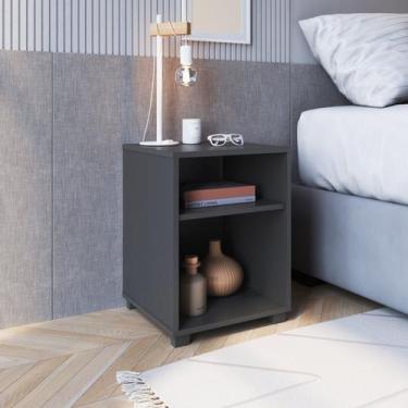 Imagem de Mesa de Cabeceira com Prateleira Siena - Completa Móveis