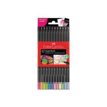 Imagem de Ecolápis de cor supersoft - 6 neon + 6 pastel - Faber Castell