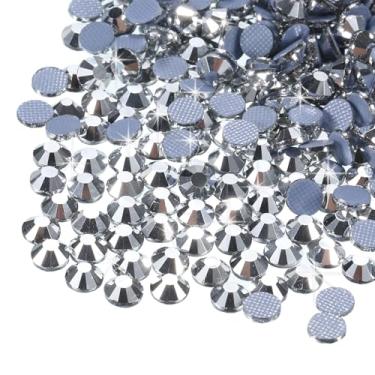 Imagem de Generic 1440 peças de pedras preciosas de cristal de strass Hotfix para artesanato roupas DIY decoração (SS16 4 mm, prata)