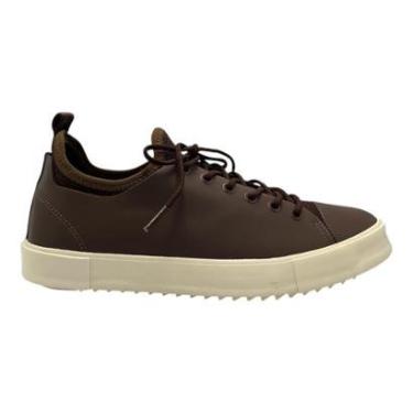 Imagem de Tênis Reserva Go Masculino Astral Westen Sneaker Casual Couro Marrom-Masculino