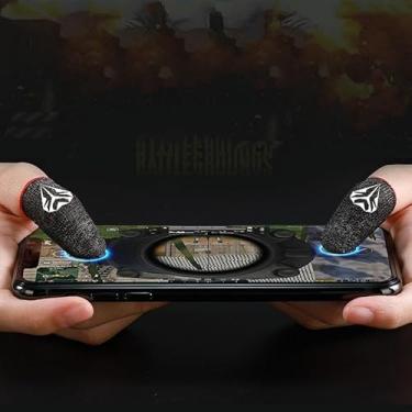 Imagem de Luvas de dedo supercondutoras resistentes ao suor para jogos (azul)