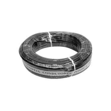 Imagem de Fio Paralelo Pompeia Preto Com Tarja Branca 2X12 2,50 Mm (100 Metros)
