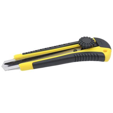 Imagem de Estilete Profissional 18mm Com Trava Emborrachado Tradestar