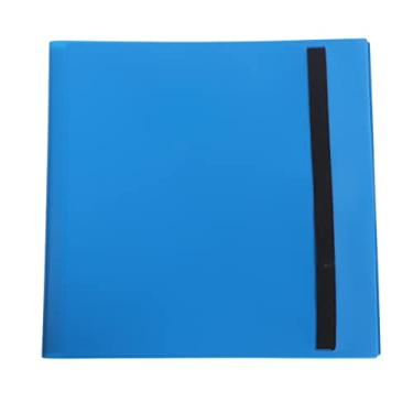 Imagem de Ainoli 12 Pocket Games Card Fichário contém 480 cartas à prova de arranhões, à prova d'água, à prova de poeira, suporte para exibição de álbum de negociação (Azul claro)