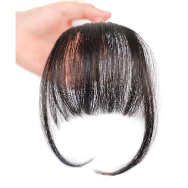 Imagem de Air Bangs Perucas femininas testa natural invisível com franja lateral