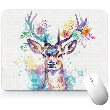 Imagem de Tapete de mesa de couro animal, tapete de mouse de arte colorida, teclado de computador, mouse pad para jogos, protetor e capa à prova d'água, capa decorativa de couro PU, tapete de mouse para laptop