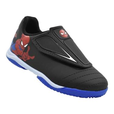 Imagem de Chuteira Dray 4054 Indoor Futsal Quadra Marvel Homem Aranha Sem Cadarço Infantil-Masculino