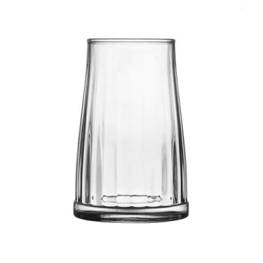 Imagem de Copos para beber de fundo largo, copo de vidro transparente de 9,7/388 g para coquetéis de cerveja com suco de água (grande)