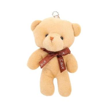 Imagem de Chaveiro De Pelúcia Urso Teddy Com Gravata Borboleta Mini Colorida De 