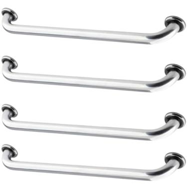Imagem de Barra De Apoio Para Banheiro Idoso 80 Cm Inox Suporte Segurança Resistente Kit Com Unidades (4)