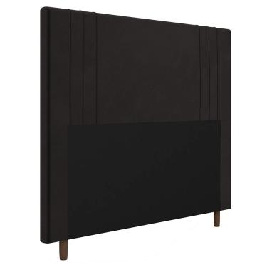 Imagem de Cabeceira Cama Box Casal Queen Size Ferrara 160cm Suede Marrom - Desk Design