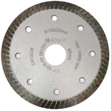 Imagem de Disco Diamantado Turbo Ultra Fino Porcelanato Bosch 4'' 105mm, 1