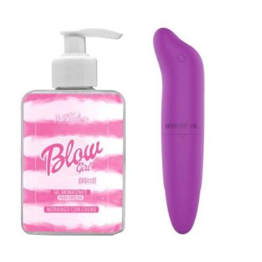Imagem de Vibrador Golfinho Bullet Feminino e Blow Girl Gel - Hot Flowers