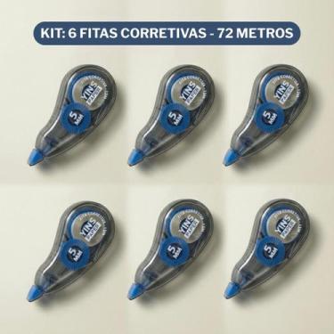 Imagem de Conjunto 6 Unidades Corretivo Em Fita 12m Escolar Facul Resumos Perfei