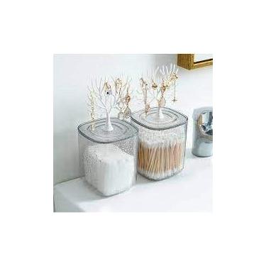 Imagem de Porta Joias Suporte Brincos Copo Pendura Árvore Recipiente Guarda Joia