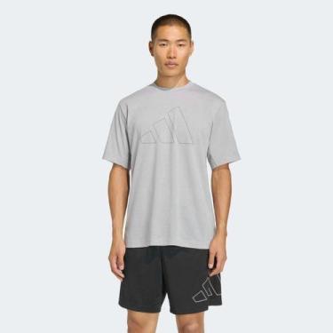Imagem de Camiseta Adidas We Base Masculina, Cinza, P