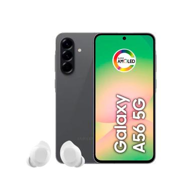 Imagem de Smartphone Samsung Galaxy A56 5G Tela 6.7" 256GB Câmera Tripla 50MP Preto + Galaxy Buds Core Branco