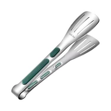 Imagem de Pinça De Alimentos Antiderrapante Em Aço Inoxidável Para Churrasco, Ca