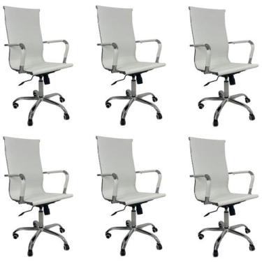 Imagem de Cadeira De Escritório Esteirinha Giratória Ergonômica Alta - Oficial W