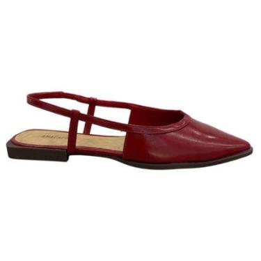 Imagem de Sandália Flat Slingback Bico Fino Lançamento Anacapri-Feminino