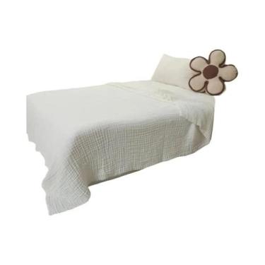 Imagem de Cobertor De Bebê De Musselina Grande 150x200cm, 6 Camadas De Gaze De A