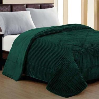 Imagem de Cobertor Aveline Casal Queen Manta Plush Canelada 01 Peça Toque Macio 