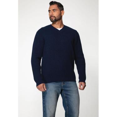 Imagem de Suéter de Tricot Azul Escuro-Masculino