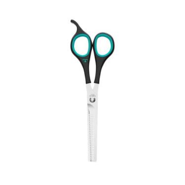 Imagem de Tesoura Semi Dentada Laser 7 Azul Propetz Pet Original