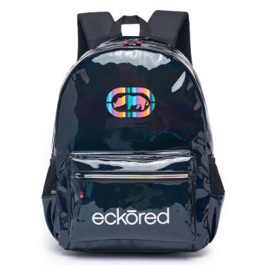 Imagem de Mochila Bolsa Feminina Ecko Holográfica Escolar Faculdade Moderna, Pre