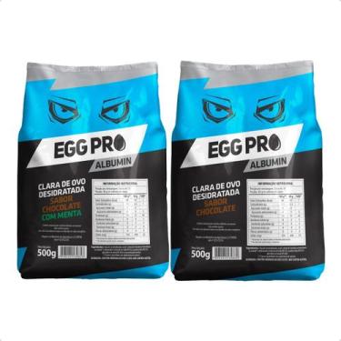 Imagem de Albumina Desidratada Kit 2 Sabores Variados 1kg Proteína Pura - Protei