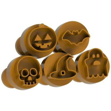 Imagem de Kit Carimbo Marcador Brigadeiros HALLOWEEN FESTA Molde Festa Confeitar