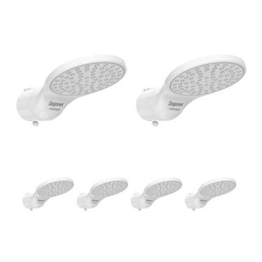 Imagem de Kit 6 Ducha Moment 4t 6800w 220v Branco - Zagonel