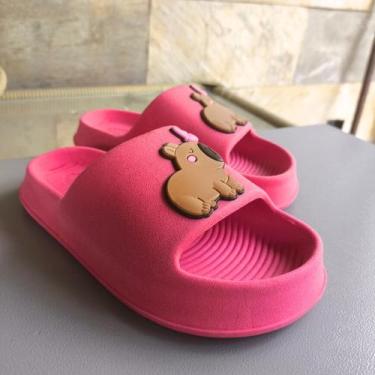 Imagem de Chinelo Infantil Nuvem Menina Confortável Sandalia Feminina Slip Papet